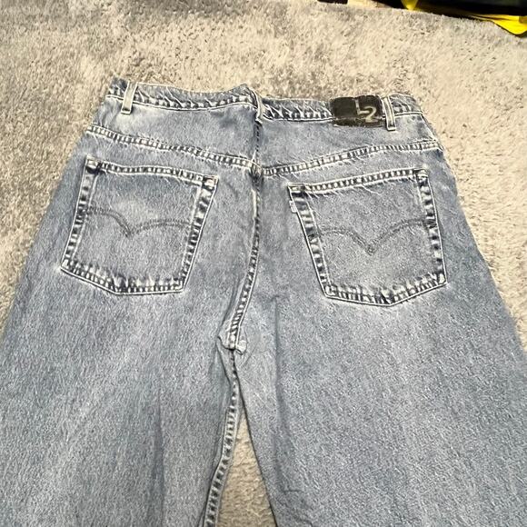 Vintage Levis L2 Jeans Men 36x34 Loose Baggy Fit Straight Leg 90s Skate Faded * - Picture 2 of 13